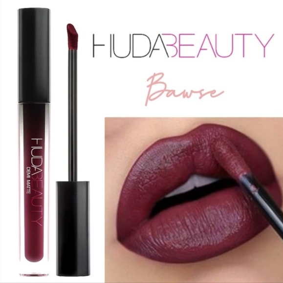 HUDA BEAUTY Demi Matte Cream Liquid Lipstick in Bawse, 3.6ml/0.12fl oz - Picture 9 of 10